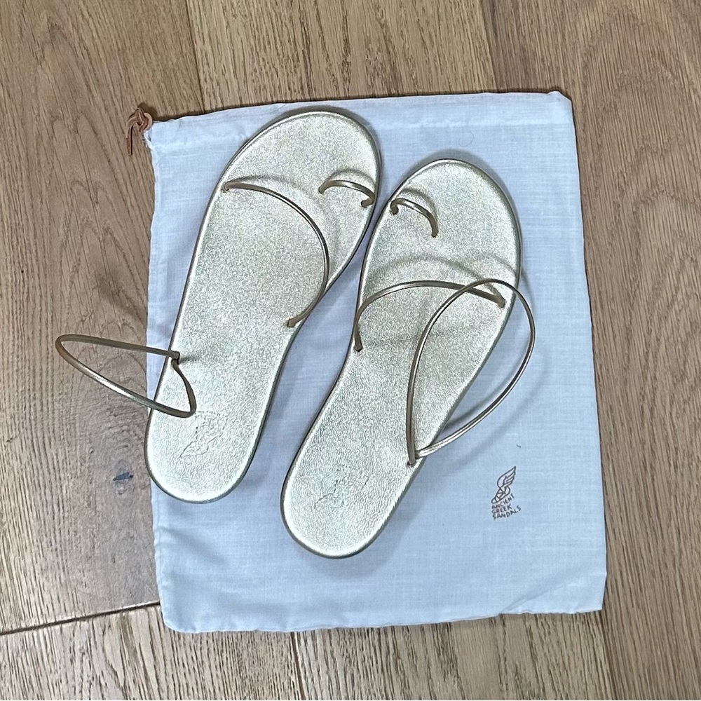 Ancient Greek Sandals Gold Minimalist Sandals